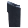 Zuo Modern – Emas Barstool Midnight Gray, 38.2" H, Velvet with Electroplated Steel Frame, Modern Deco Glam Style - 2 of 4