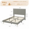 coucheta Upholstered Platform Velvet Bed Frame with Headboard,Strong Wooden Slats Support No Box Spring Needed Easy Assembly - 2 of 4