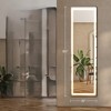 Infurnic Full Length Mirrors Elegant Floor Stand Mirror with Versatile Placement Options for Living Room, Clothing Shop, White, 15.7"*0.8"*59.8" - 3 of 4