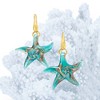 Ross-Simons Italian Murano Glass Starfish Drop Earrings With 18kt Gold Over Sterling - 4 of 4