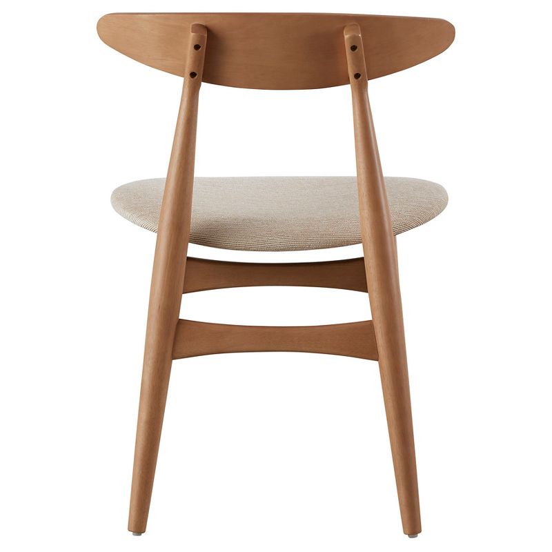 Set of 2 Cortland Danish Modern Natural Dining Chair - Inspire Q, 6 of 10
