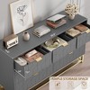 Dresser for Bedroom, 53.5" Wide Dresser Organizer, 7 Drawer with Golden Metal Handle and Legs - 3 of 4