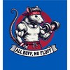 Gym Rat "All Buff No Fluff" Adult Crew Neck Short Sleeve Tee - 2 of 2