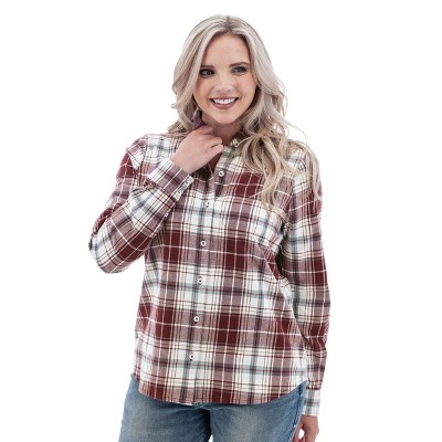 Old Ranch Brands Women's Salina Organic Plaid Shirt