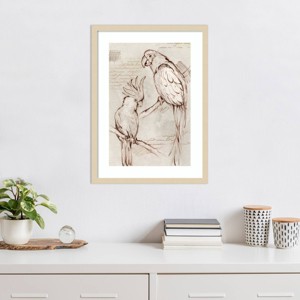Amanti Art Sketched Birds by Eli Jones Wood Framed Wall Art Print - 1 of 4