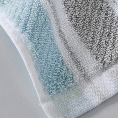 Ocean Bay Stripe Blue Cotton 3-Piece Towel Set