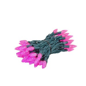 Novelty Lights C6 Coaxial 24 Feet  70 LED Christmas String, Commercial Grade Green Wire - 1 of 4