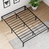 Matte Black Platform Metal Bed Frame - Wrought Rod Bedframe, No Box Spring Needed, Easy Assembly, Storage Space Under Beds, Base Beds Foundation - 2 of 4