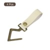 Unique Bargains PU Leather Home Camping Multipurpose S Hooks and Hangers 4 Pcs - 3 of 4