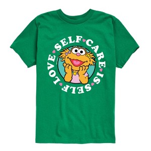 Boys' - Sesame Street - Self Care Is Self Love Short Sleeve Graphic T-Shirt - 1 of 4