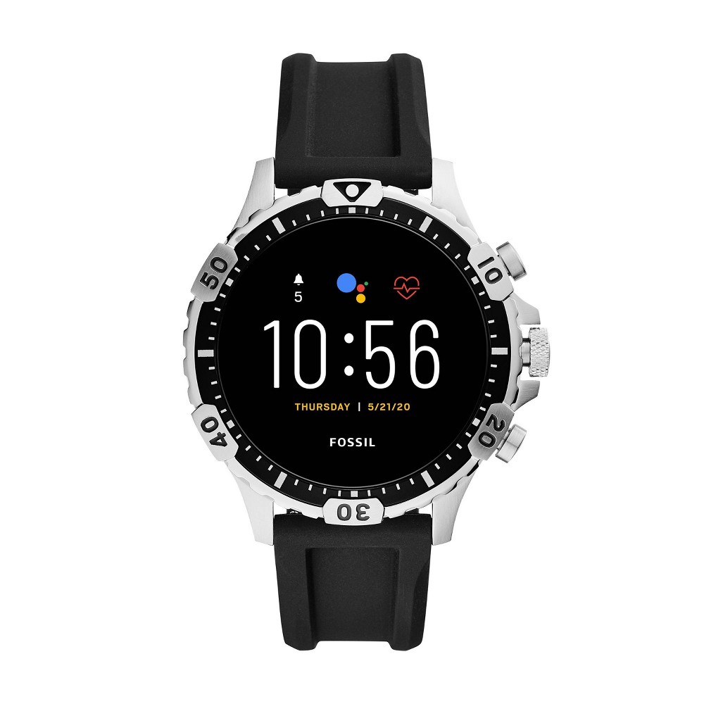 Fossil Gen 5 Smartwatch - Garrett HR Black Silicone was $295.99 now $199.0 (33.0% off)