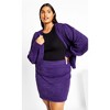 Women's Plus Size Fluffy Skirt - royal purple | CITY CHIC - 4 of 4