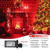 Itopfox Christmas Icicle Lights 300 LED 33FT 8 Modes Connectable Red Outdoor String Lights 1 Pack for Party Garden Wall Indoor Decor - 3 of 4