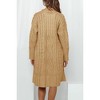 Womens Cable Knit Sweater Cardigan Open Front Long Cardigan Sweater Coats for Winer Longline Jacquard Knit Sweater Cardigan - 2 of 4