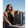 LUGGEX  Checked Large 28 Inch Luggage with Spinner Wheels, PC Expandable Hard Shell Suitcases, Charcoal Metallic - 3 of 4