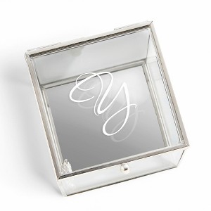 Personalization Mall Classic Celebrations Personalized Glass Jewelry Box - 1 of 2