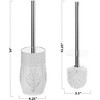 Creative Scents Vintage White Toilet Brush With Holder - 3 of 4