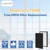 Nispira FLT5600 Filter N Replacement for GermGuardian AC5600WDLX AC5600W AC5600WFL Air Purifier FLT56CB4 (3) True HEPA + (6) Carbon Pre Filter Set. - 4 of 4