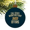 California State University Monterey Bay Otters Logo Wood Christmas Tree Holiday Ornament - 4 of 4