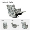 Set of 2 Bernd Comfy Manual Swivel Glider Recliner with Built-in S-spring and Metal Base | KARAT HOME - 4 of 4