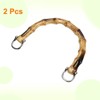 Unique Bargains U-Shaped Bag Making Supplies ABS Purse Handles with Gold Buckle 2 Pcs - 3 of 4