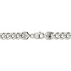 Black Bow Jewelry Men's 9mm, Sterling Silver Solid Flat Curb Chain Bracelet - 3 of 4