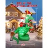 Itopfox 8ft Christmas Inflatable Dinosaur with Santa Claus Multicolor LED Disco Light Outdoor Yard Lawn Holiday Decoration 1 Piece - 2 of 4
