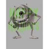 Juniors Womens Monsters Inc Happy Holidays Mike T-Shirt - 2 of 4