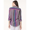 Jones New York Striped Button Front Shirt - S - 3 of 3
