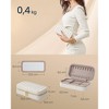 SONGMICS HOME ANAH Collection - Travel Jewelry Case, Small Jewelry Box Organizer with Mirror, 4.1 x 8 x 2.4 Inches, PU Surface - 4 of 4
