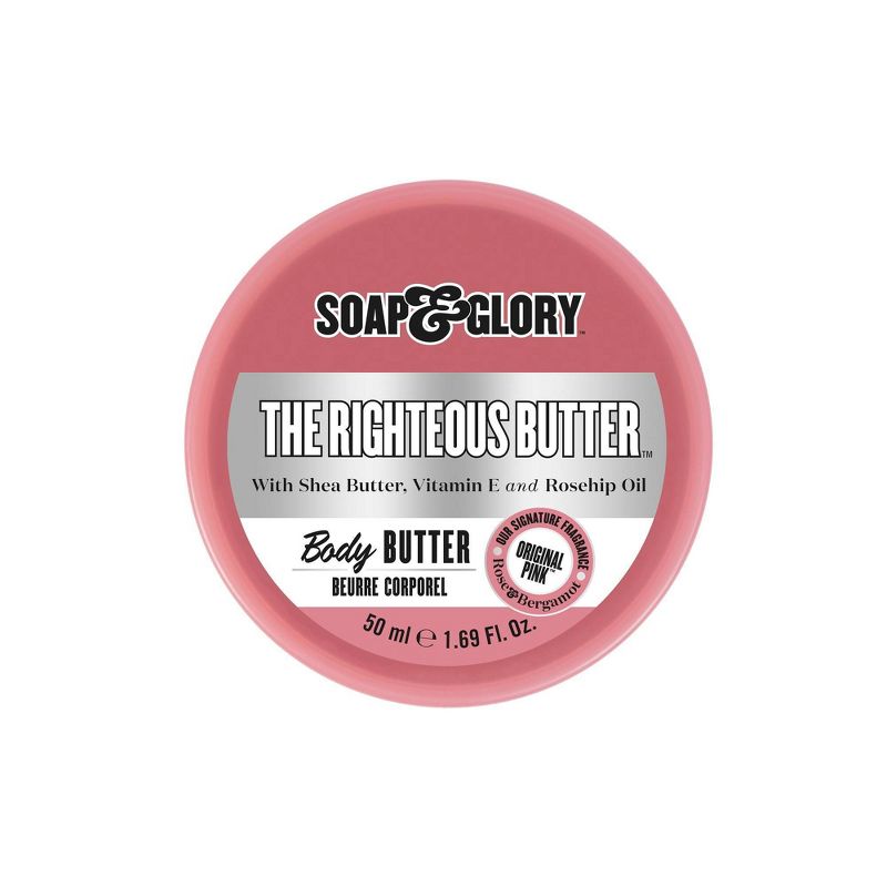 Soap &#38; Glory The Righteous Butter Moisturizing Body Butter - Original Pink Scent - 1.69 fl oz, 1 of 4