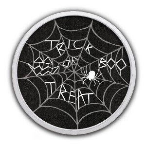 Trick or Treat Spider Web 20 x 20 Round Framed Print - 1 of 4
