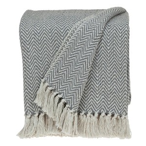 Parkland Collection,Isla Transitional Handloomed Cotton Throw Blanket - 1 of 4