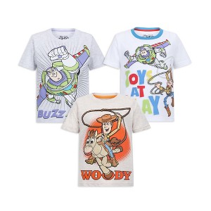Disney Toy Story Boys 3 Pack T-Shirt for Toddlers and Big Kids - 1 of 4