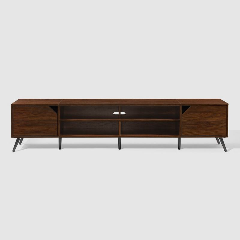 Mid-Century Modern Wide Storage TV Stand for TVs up to 90" - Saracina Home, 1 of 15