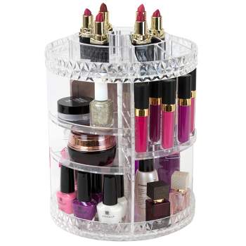 Cq acrylic Clear Makeup Organizer Skin Care Cosmetic Display Cases For  Jewelry Hair Accessories lip gloss Perfum Tray Lipstick Brush Holder,Pack  of 1