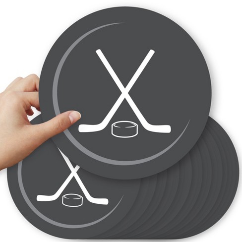 Big Dot of Happiness Shoots & Scores! - Hockey - Hockey Puck Decorations DIY Baby Shower or Birthday Large Party Essentials - Set of 20 - image 1 of 4