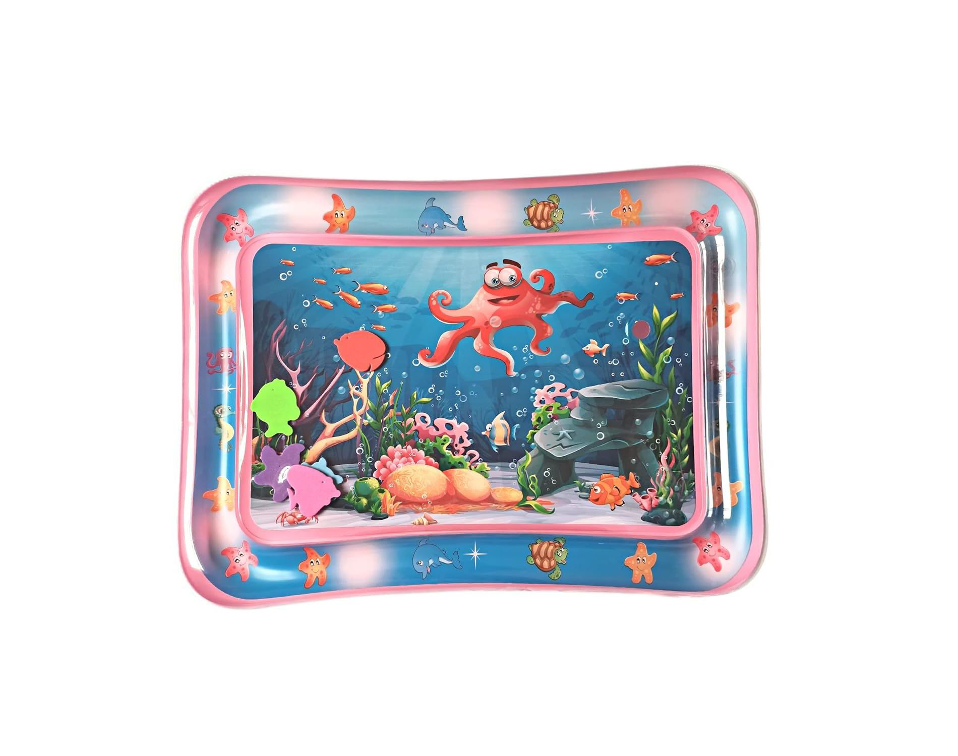 4E’s Novelty Water Mat for Babies – Inflatable Tummy Time Sensory Play Mat