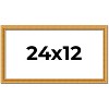 PosterPalooza | 24x12 Wood Antique Frame with UV Acrylic, 4 Finishes: Bronze, Gold, Silver, and Black - 2 of 4