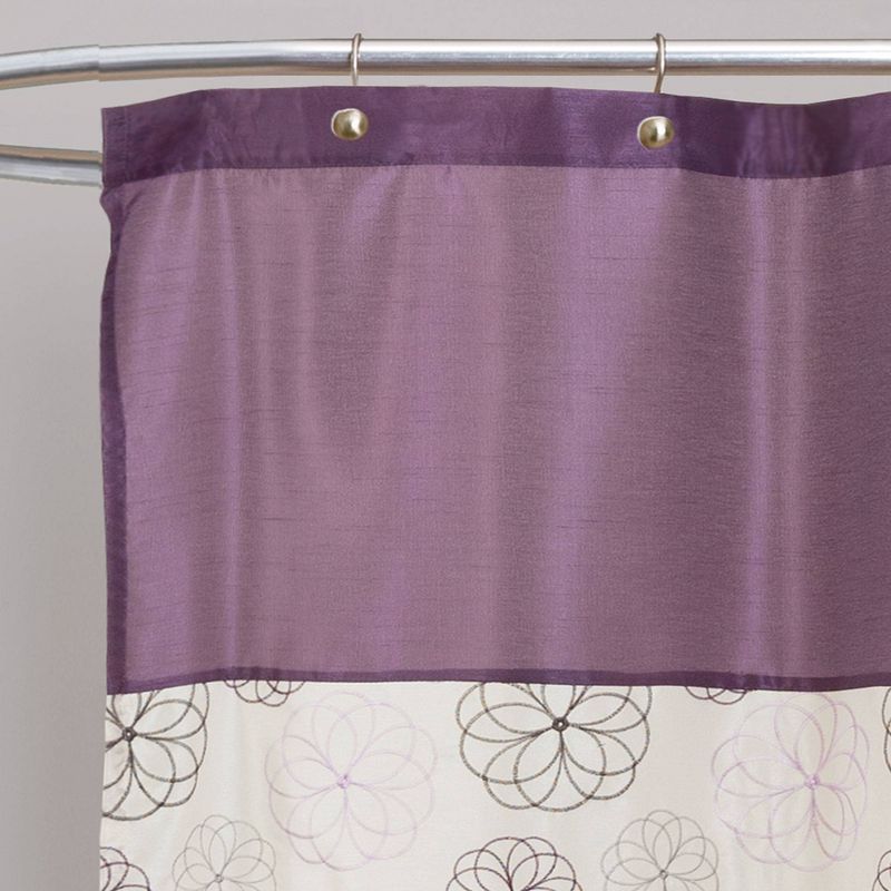 Covina Shower Curtain Purple - Lush D&#233;cor, 3 of 8
