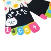 INSPIRE CHIC Women's Elastic Cuffs Stretchy Dots Cat Socks One Size - 4 of 4