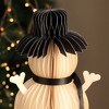 SEVOBAL Tree Ornaments Handmade Vividly Paper Snowman, Sustainable Festive Decor for Christmas and Holiday Displays, White, 6"*6"*9.75" - 3 of 4