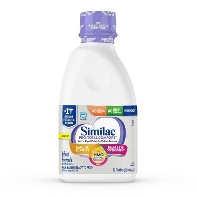 Similac Pro Total Comfort Non GMO Ready to Feed Infant Formula - 32 fl oz