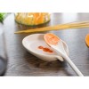Nat & Jules Matte White 6 x 4 Glossy Ceramic Oval Countertop Spoon Rest - 4 of 4