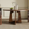 KTMBDW Farmhouse Dining Table, 47 Inch Round Dinner Table for 4, Rustic Round Dining Room Table for Home Dining Room Living Room - 3 of 4