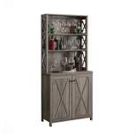 Elegant Wall Bar Cabinet - Home Source