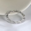 Scallop Eternity Wedding Band Ring for Women Sterling Silver Cz Ginger Lyne Collection - image 4 of 4