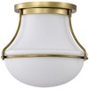 Nuvo Lighting Valdora 1 - Light Flush Mount in  Natural Brass - 3 of 4