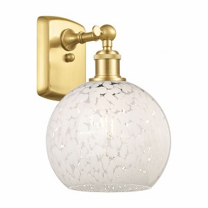 White Mouchette - 1 Light Wall Sconce In Modern Style-11 Inches Tall and 8 Inches Wide - 1 of 1