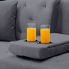 MAYEERTY 67.7 Modern Convertible Design Upholstery Sofa Bed - 2 of 4